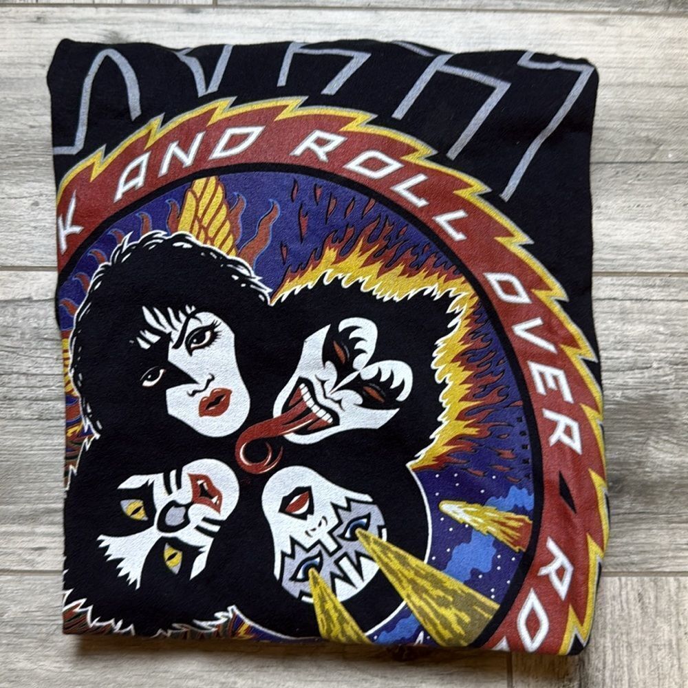 Port & Company Mens Ring Spun Rock and Roll Over Studio Album Kiss T-Shirt 3XL